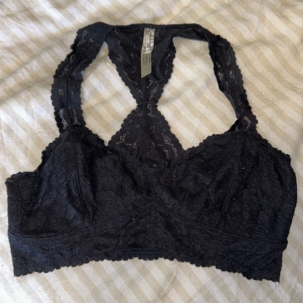 Free People Black Bralette